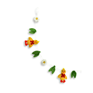 Filz Girlande Küken mit Daisies
