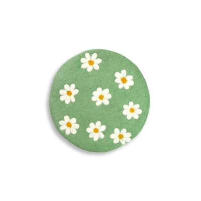 Untersetzer Blüten, hellgrün  (Ø ca. 21 cm)