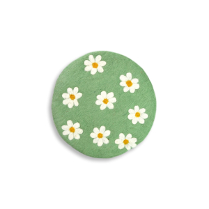 Untersetzer Blüten, hellgrün  (Ø ca. 21 cm)