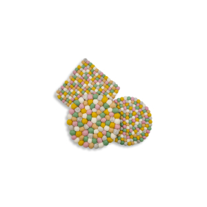 Filz Untersetzer Pastell hell