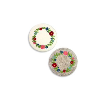 Untersetzer Blumenkranz  (Ø ca. 21 cm)