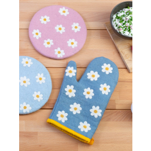 Topfhandschuh Blumen, rechte Hand - verschiedene Farben