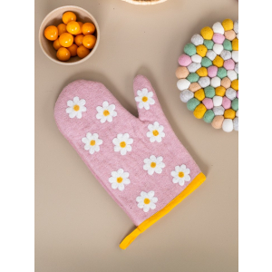 Topfhandschuh Blumen, linke Hand - verschiedene Farben