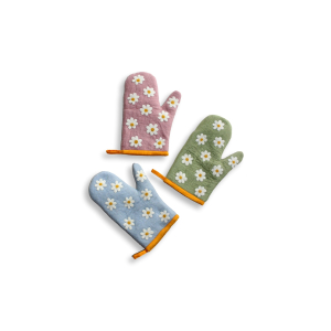 Topfhandschuh Blumen, linke Hand - verschiedene Farben