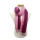 Schal mit farbigem Verlauf (70% Wolle, 30% Seide), Marsala (Violett)