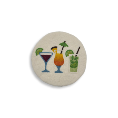 Filz Untersetzer Cocktails