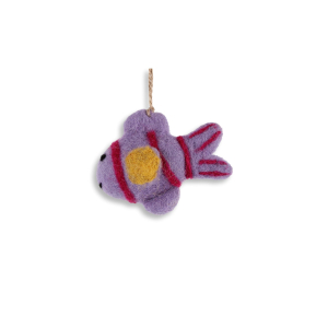 Filz Deko: Hänger Fisch, violett