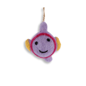 Filz Deko: Hänger Fisch, violett