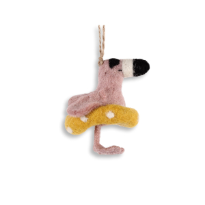 Filz Deko: Flamingo mit Schwimmreif