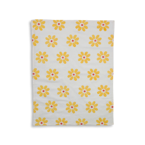 Geschirrtuch Große Blüten, Gelb