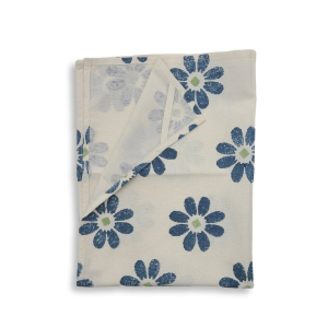 Geschirrtuch Große Blüten, Blau