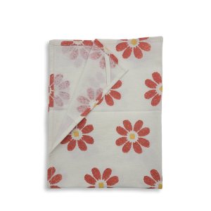 Geschirrtuch Große Blüten, Rot