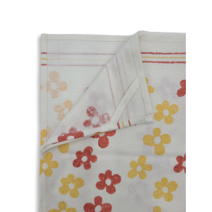 Geschirrtuch Kleine Blüten, Gelb/Rot