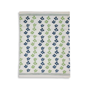 Geschirrtuch Kleine Blüten, Blau/Grün