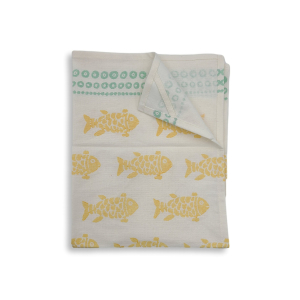 Geschirrtuch Fische, Gelb