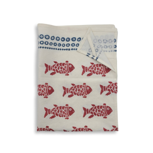 Geschirrtuch Fische, Rot