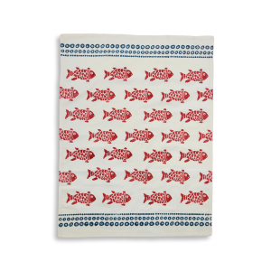 Geschirrtuch Fische, Rot