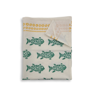 Geschirrtuch Fische, Grün