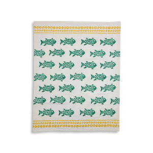 Geschirrtuch Fische, Grün