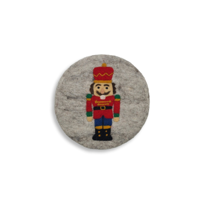 Coaster Nutcracker, light gray