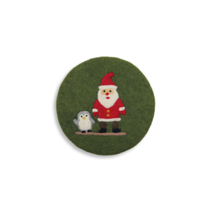 Coaster Santa Claus & Penguin, Khaki