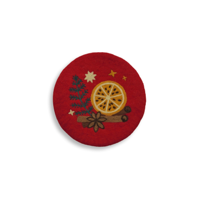 Untersetzer Glühwein, Rot