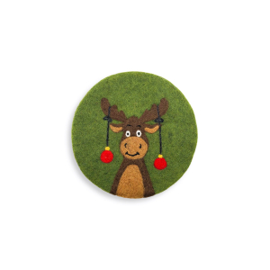 Untersetzer Weihnachtselch, Khaki