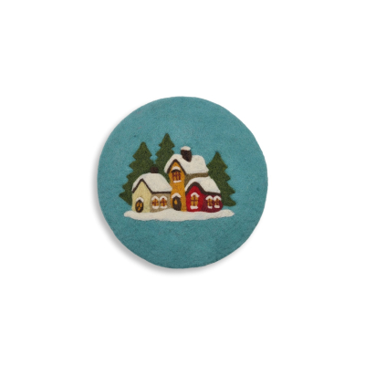 Untersetzer Winterdorf, Mint