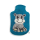 Wärmflaschenhülle Nilpferd, petrol (0,8l)