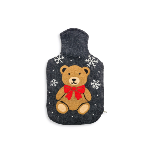 Wärmflaschenhülle WinterTeddy, anthrazit (2,0l)