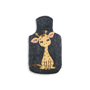 Wärmflaschenhülle Giraffe, anthrazit (2,0l)