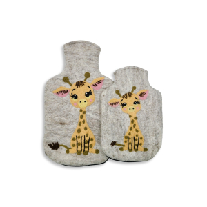 Wärmflaschenüberzug mit Innenfutter: Giraffe,...