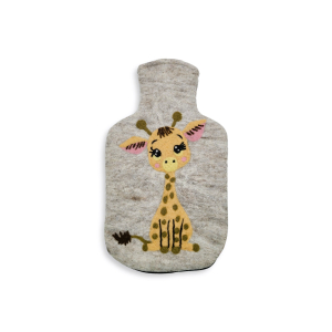 Wärmflaschenhülle Giraffe, hellgrau (2,0l)