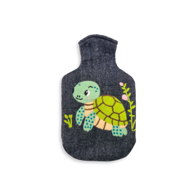 Wärmflaschenhülle Schildkröte, anthrazit (2,0l)