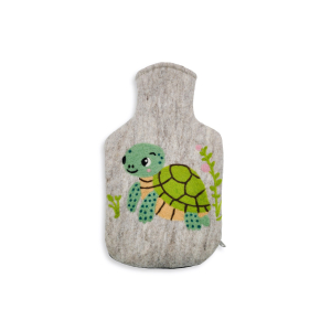 Cover hot water bottle Turtle, light gray (2.0 l)