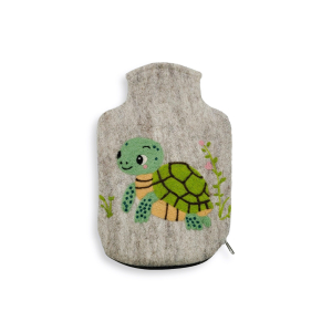 Wärmflaschenhülle Schildkröte, hellgrau...