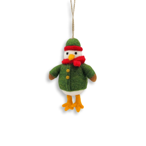Filz Deko: Möwe im Mantel