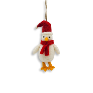 Filz Deko: Nikolaus Möwe