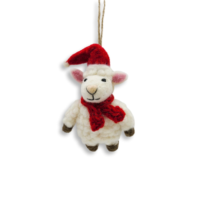 Filz Deko: Nikolaus Schaf