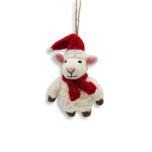 Filz Deko: Nikolaus Schaf
