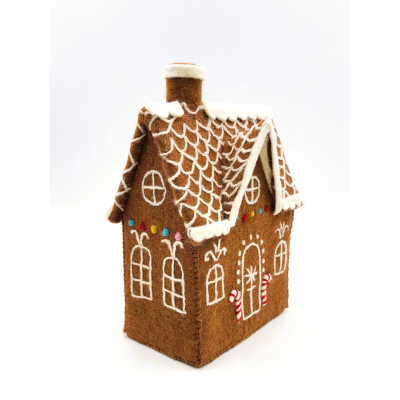 Filz Deko: Großes Lebkuchenhaus