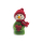 Eierwärmer Schneemann mit Herz, rot