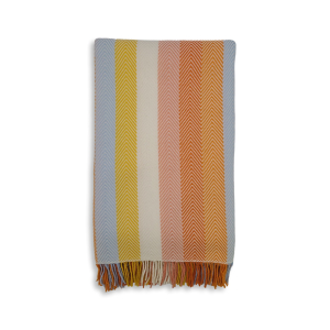 Wolldecke Heringbone, bunt