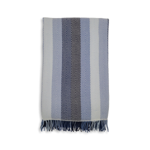 Wolldecke Heringbone, Blau
