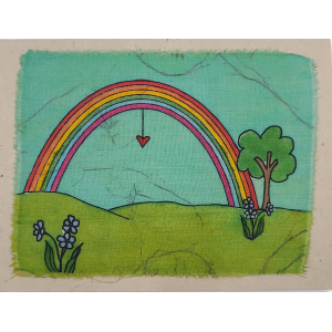 Grußkarte Regenbogen