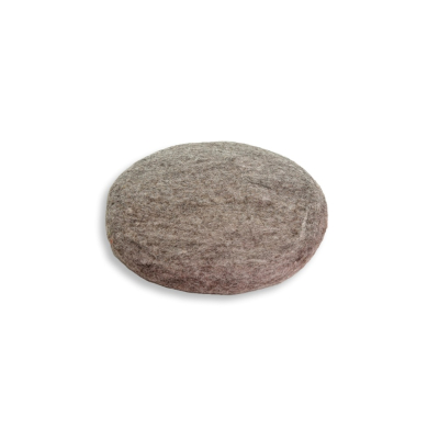Filz Sitzkissen, dick, Ø ca. 40 cm - Grau/Beige