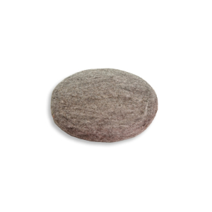 Filz Sitzkissen, dick, Ø ca. 40 cm - Grau/Beige