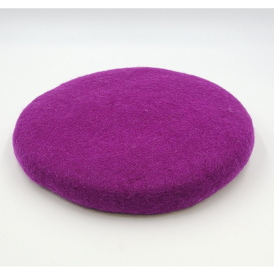 Rundes Sitzkissen aus Filz - Ø ca. 40 cm - ca. 5 cm dick: Purple