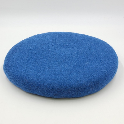 Rundes Sitzkissen aus Filz - Ø ca. 40 cm - ca. 5 cm dick: Blau