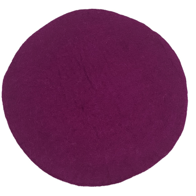 Rundes Sitzkissen aus Filz - Ø ca. 40 cm: Purple